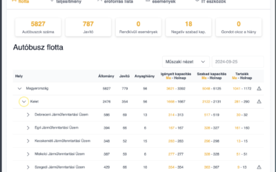 Operatív kapacitásmenedzsment flottakép